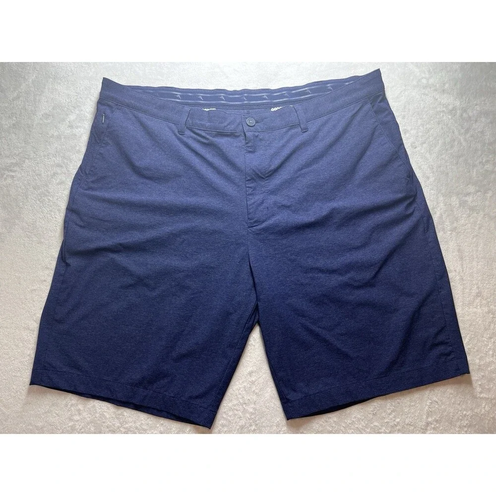 Tommy Bahama Shorts Mens 42 LG Navy Chip Shot Island Zone Golf Shorts Ripstop